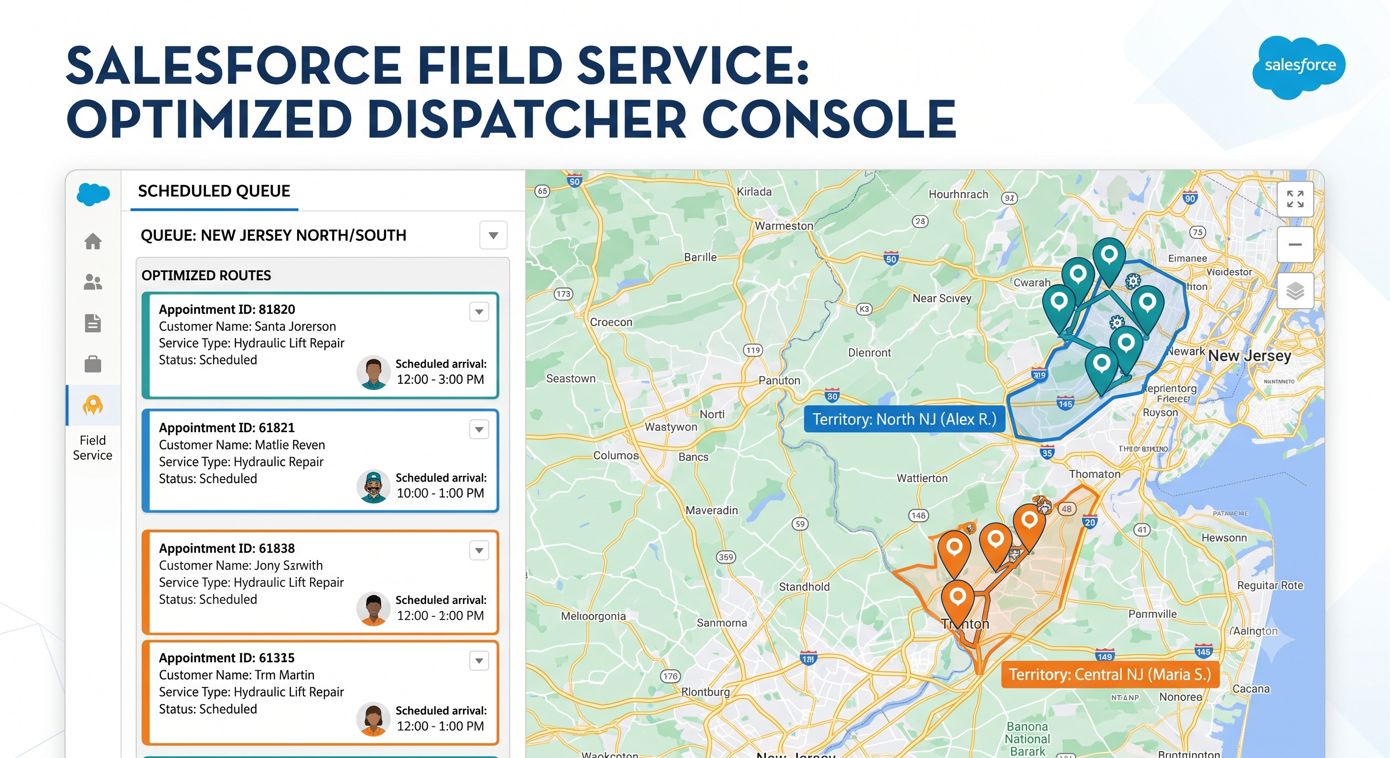 Salesforce Map and Dispatcher Tools